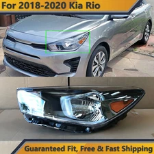 Headlight Replacement for 2018 2019 2020 Kia Rio Halogen Left Driver 92101-H9000