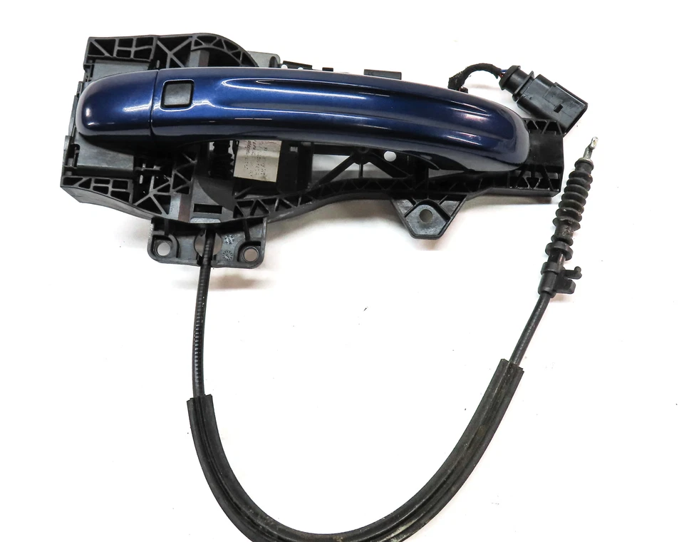 2008 AUDI Q7 (4L) MAÇANETA DE PORTA DE ENTRADA TRASEIRA DIREITA EXTERNA SEM CHAVE (AZUL) - Imagem 4 de 4