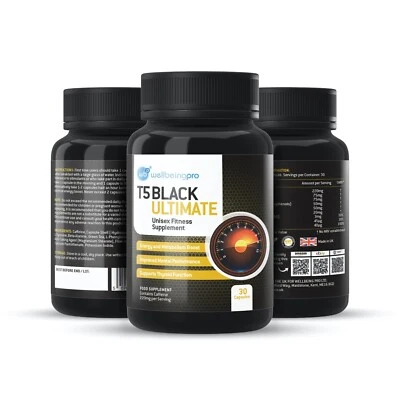 T5 Black Ultimate Strongest Fat Burners Extreme Diet Weight Loss Slimming Pills