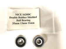NICE Double Rubber Shielded Ball Bearing 1620DC Lot of 2 NOS