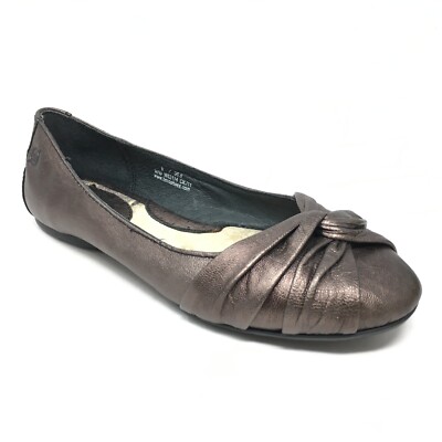 Lilly Born Born Lilly Ballet Flats Shoes Women's Size 6 US/36.5 EU Bronze Leather ...