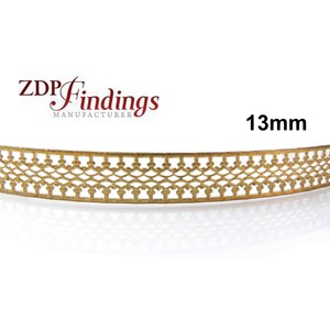 24 Inch 61cm X 13mm Width Brass Strip Gallery Decorative Ribbon