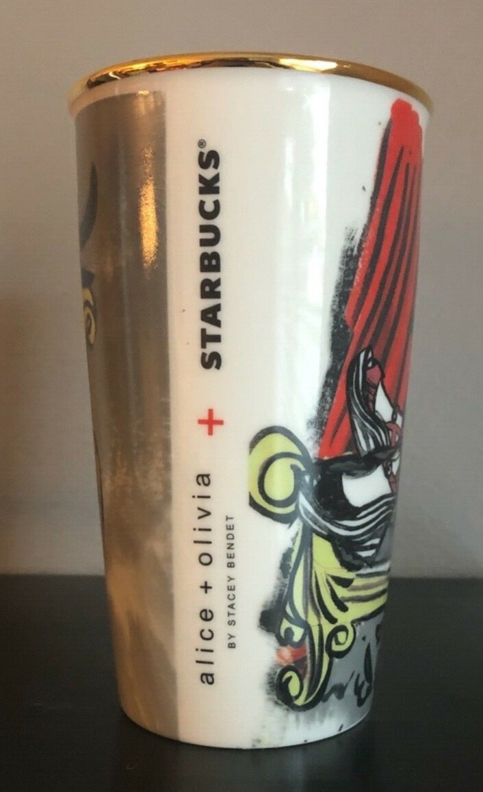 Starbucks Alice & Olivia Double Wall Ceramic 12 oz. Mug: Designer Collection