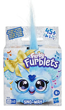 Christmas Furby Furblets HOLIDAY EDITION SNO-WAY 2" Electronic Plush Sounds READ