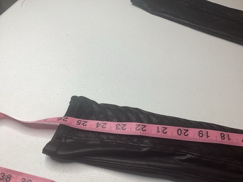 Spanx Faux Leather Moto Legging Black Women's Small - Picture 9 of 14
