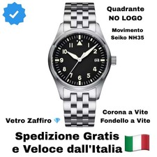 Orologio Uomo Addiesdive Pilot MY-H2 NO LOGO Automatico Seiko NH35 Vetro Zaffiro