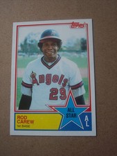 1983 Topps baseball Rod Carew all star card #386 NM or better