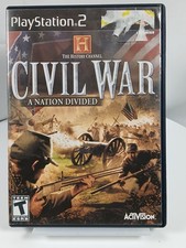 History Channel: Civil War A Nation Divided (PS2, 2006) Complete CIB Tested