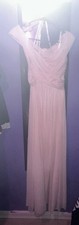 David  s Bridal Bridesmaid Dress Size 4 Pink Pre Owned see Photos 