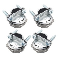 4PCS 1/2 Inch Clamp Type Cable Connectors Zinc Fittings For Metallic Conduit
