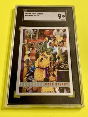 1997-98 Topps Chrome Kobe Bryant #171 Graded SGC 9 MINT CLEAN 2ND YEAR FAST SHIP