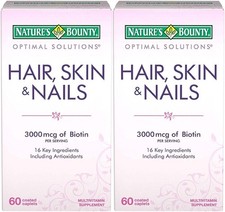 Nature's Bounty Optimal Solutions Hair, Skin & Nails Formula - 120 Coated Caplet