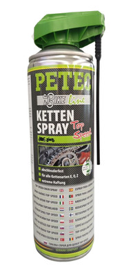 (21,98 /1L) PETEC Kettenspray Bike Line Top Speed 500ml 70550 Kettenarten X O Z