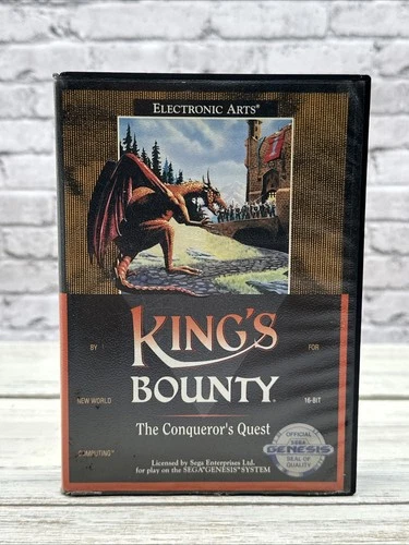 Electronic Arts King's Bounty: The Conqueror's Quest Sega Genesis 1991 w/ Manual