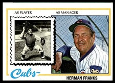 1978 Topps #234 Herman Franks Chicago Cubs Baseball