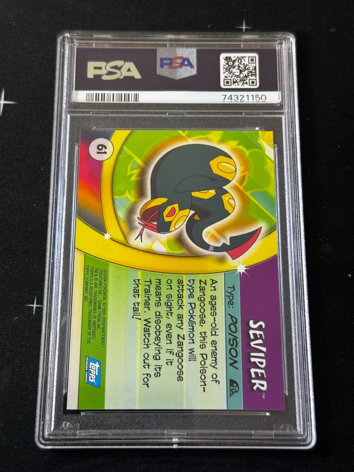 PSA 10 Mint 2004 Topps Pokemon Advanced Challenge Seviper Card - Image 2 of 2