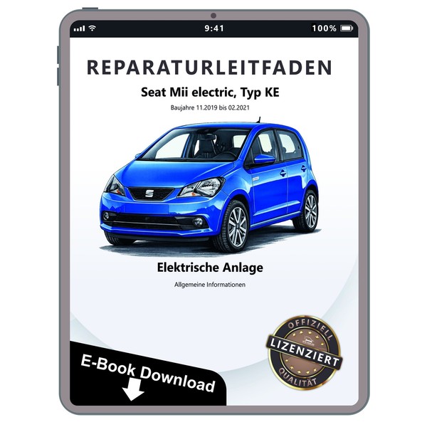 Seat Emii KE (19-21) Allgemeine Infos Elektrische Anlage Reparaturanleitung PDF-image