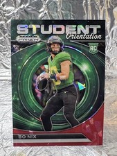 2024 Panini Prizm Draft Picks - Student Orientation Bo Nix  Red Ice Prizm (RC)