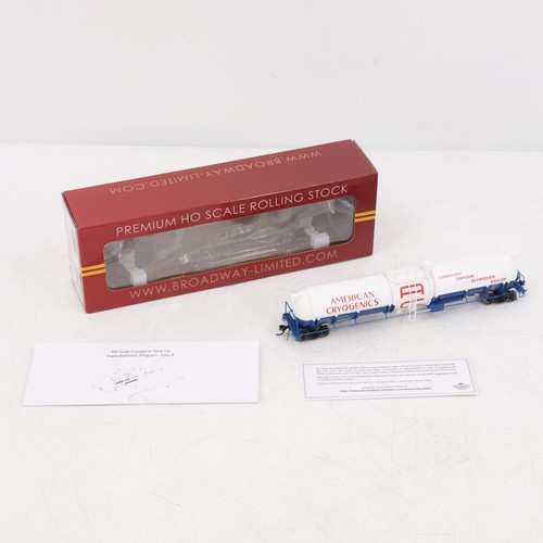 Modelo de coche cisterna Broadway Limited escala HO UTLX 80042 American Cryogenics en caja | Condition: Used