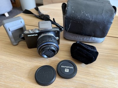 Olympus Pen E-PL3 Fotoapparat, Micro 4/3, Schwarz , Inkl. Objektiv