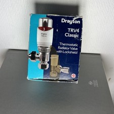 Drayton TRV4 Classic 15mm Angle Valve and Lockshield 0705180 - New