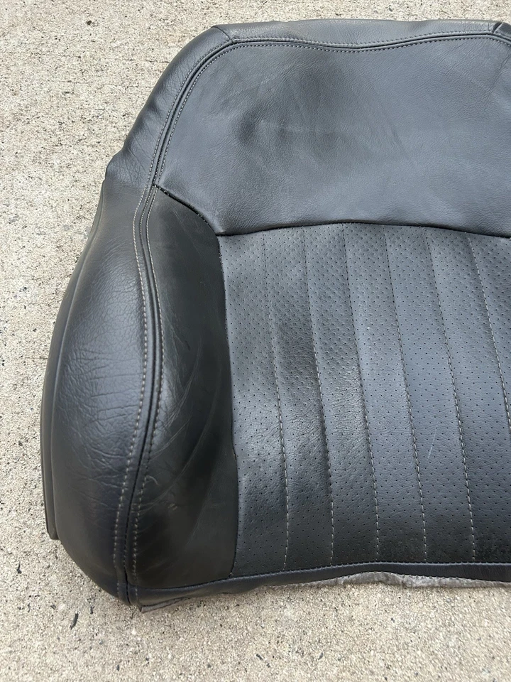 Cubierta de cuero gris para respaldo de asiento de conductor o pasajero Firebird Trans Am OEM 98-02 Foto 2 de 4