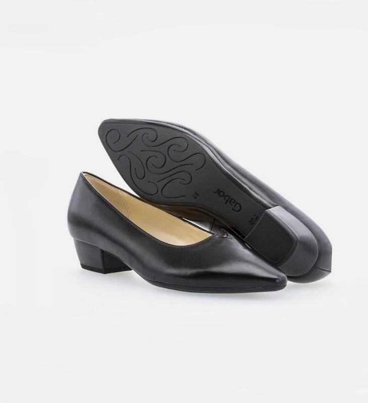 Women Gabor Heels Black Leather 37.5 - Bild 2 von 4