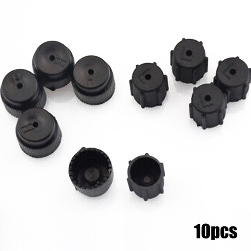 10PCS Klimaanlage Dichtung Satz R134a Hoch/niedrig AC Ventilkappe Ersatzteil - Picture 4 of 6