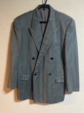 Issey Miyake 80s Herringbone Tailored Jacket Moss Green Size S-M FA AIA