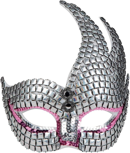 00286 Maschera Mosaico Veneziano Argento - Foto 11 di 12