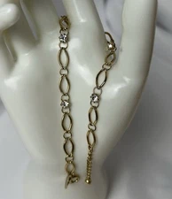 Vintage Gold Tone Panama Jack Anklet