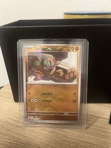 Timburr 047/086 Master Ball Holo Pokemon SV: Black Bolt English