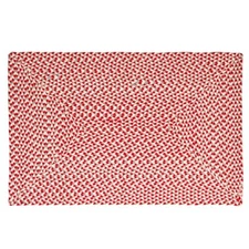 Super Area Rugs Tri-Color Cotton Farmhouse Braided Cotton Rug  Buffalo Check Red