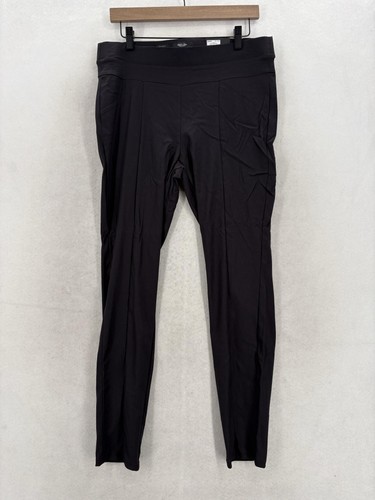 Simply Vera Vera Wang Ponte Dress Pants Womens L Black Skinny Mid Rise Stretch