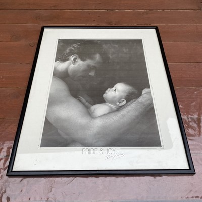 Vintage Poster - Druck, ''Vater & Kind'' von Billy Carter 70er Jahre. wunderschön 