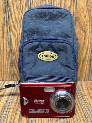 Vivitar Digital Camera Vivicam 8025 8.1MP Black w/ Battery - NO CHARGER Untested