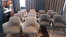 32 Pcs Velvet Upholstered Restaurant chairs .