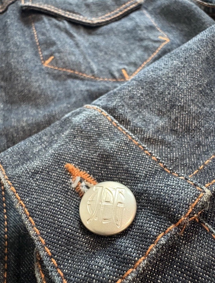 Vintage Jean Paul Gaultier Zip Up Denim Moto Jacket | eBay