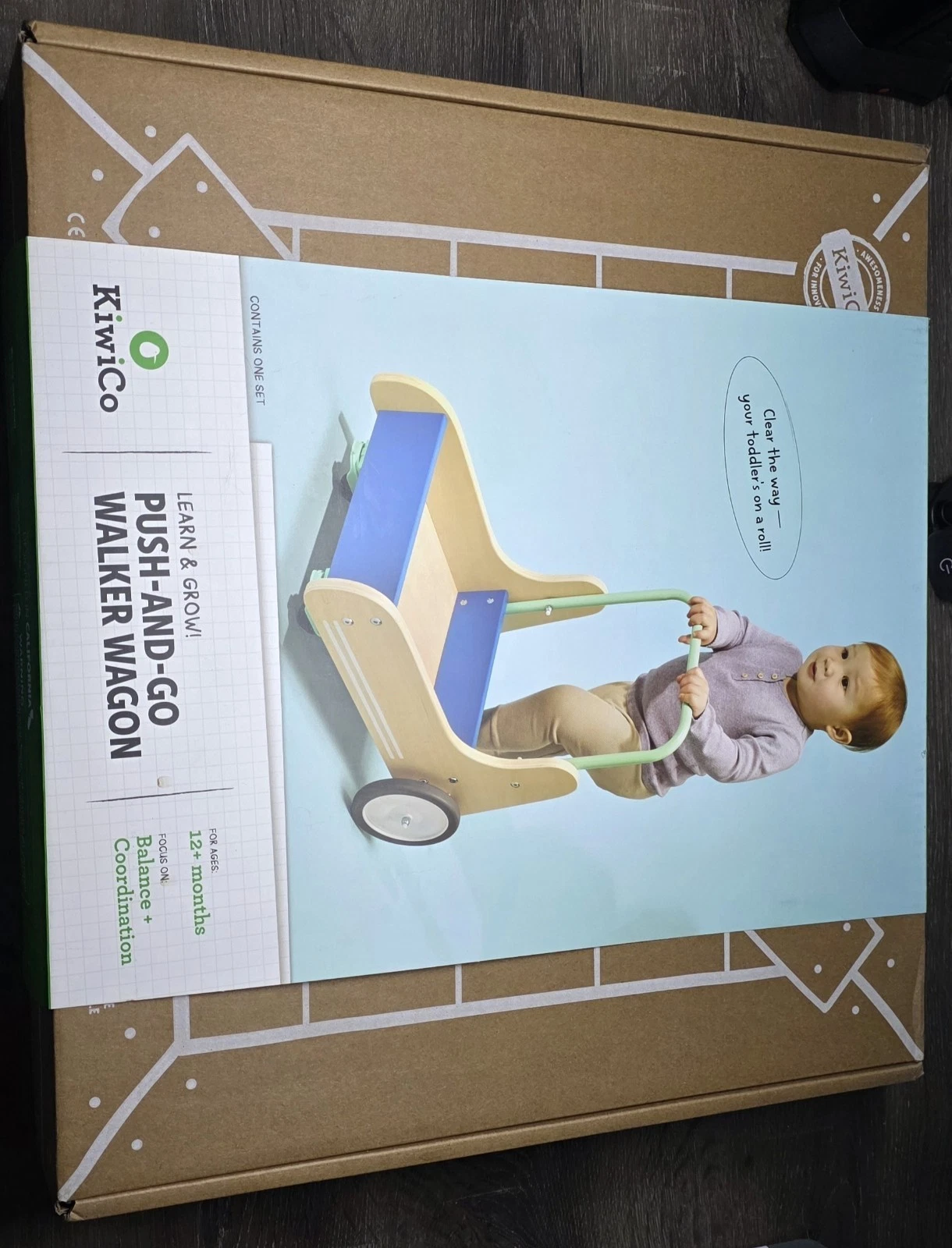 NEW Kiwico Push and Go Walker Wagon to build motor skills