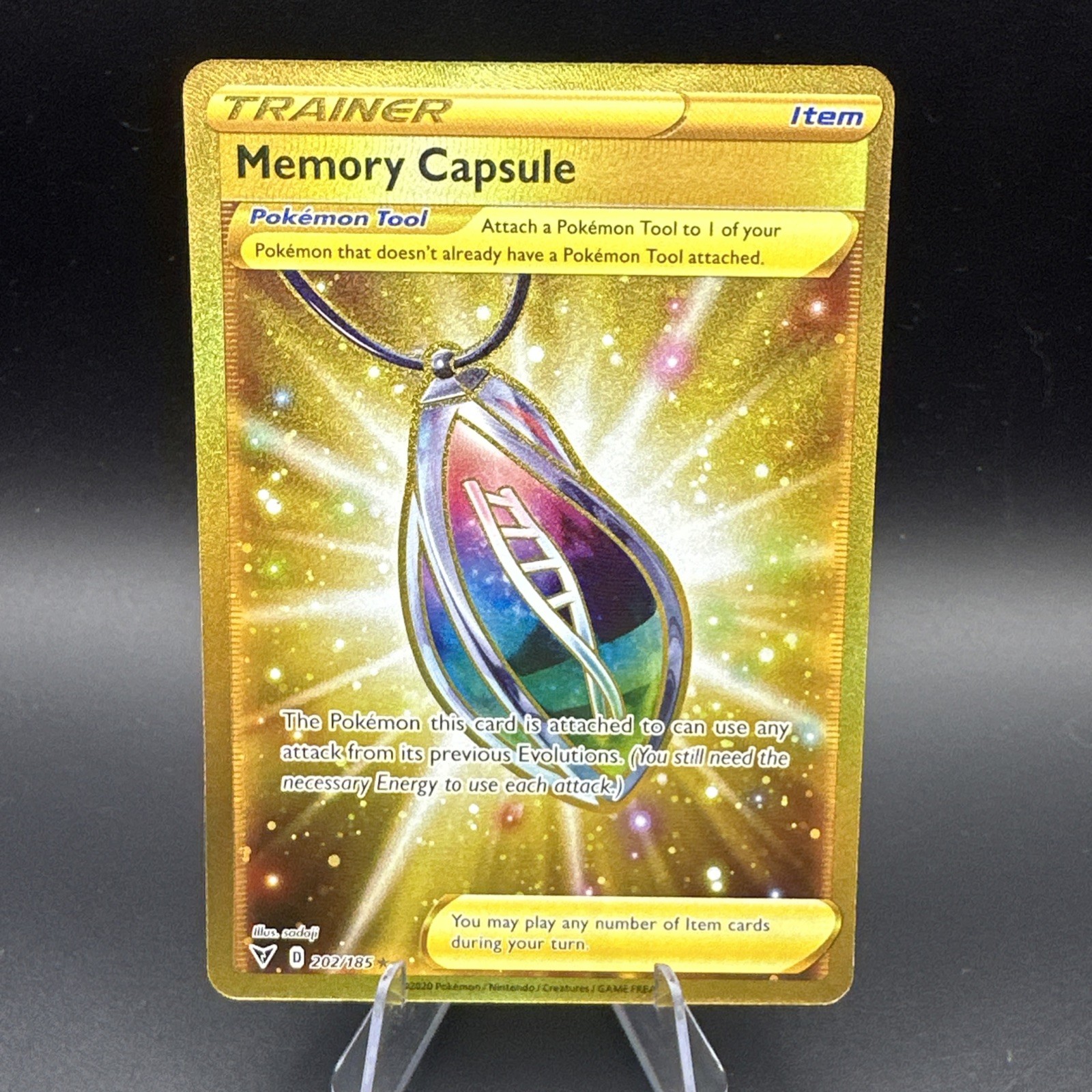 Pokemon Tcg Memory Capsule 202/185 Vivid Voltage Secret Rare NM