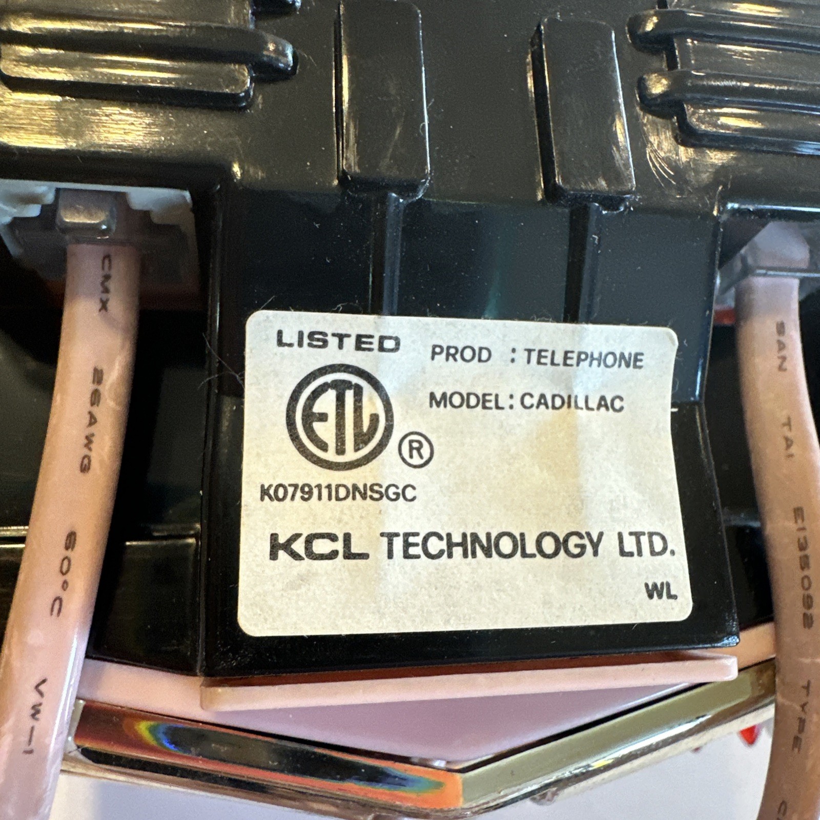 VINTAGE TELEMANIA 1959 PINK CADILLAC ELDORADO  LANDLINE PHONE EC