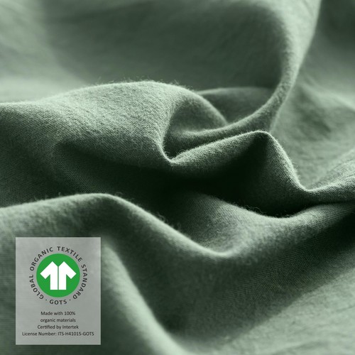 Ventidora Duvet Cover Set 100% Washed Cotton Linen-Like Texture 2 Piece Bedding - Picture 5 of 7