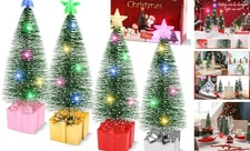 Mini Christmas Tree with Lights Pack Tabletop Christmas Tree with LED Lights 4