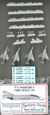 Starfighter Models 1/500 F-4 PHANTOM II Aircraft for Revell Aircraft Carriers