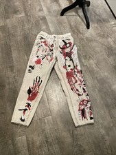 Vintage - Made In USA Lee jeans, Riveted, Painted - Women’s Size 10