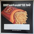 1984 McDonald's "Large Fries" Translite sign 21.75" X 21.75 Advertising Display  — photo 5
