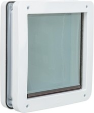 Trixie Pet Products 2-Way Locking Dog Door, Medium to X-Large Dogs, White