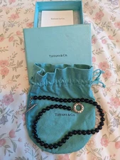 REDUCED tiffany onyx necklace