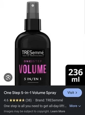 NEW Tresemme One Step 5-In-1 Volume Mist Fine Hair 8oz 