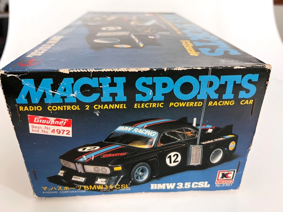 Kyosho (Graupner) Mach Sports Radio Control 2 Channel BMW 3,5CSL 1:12 - Bild 4 von 4